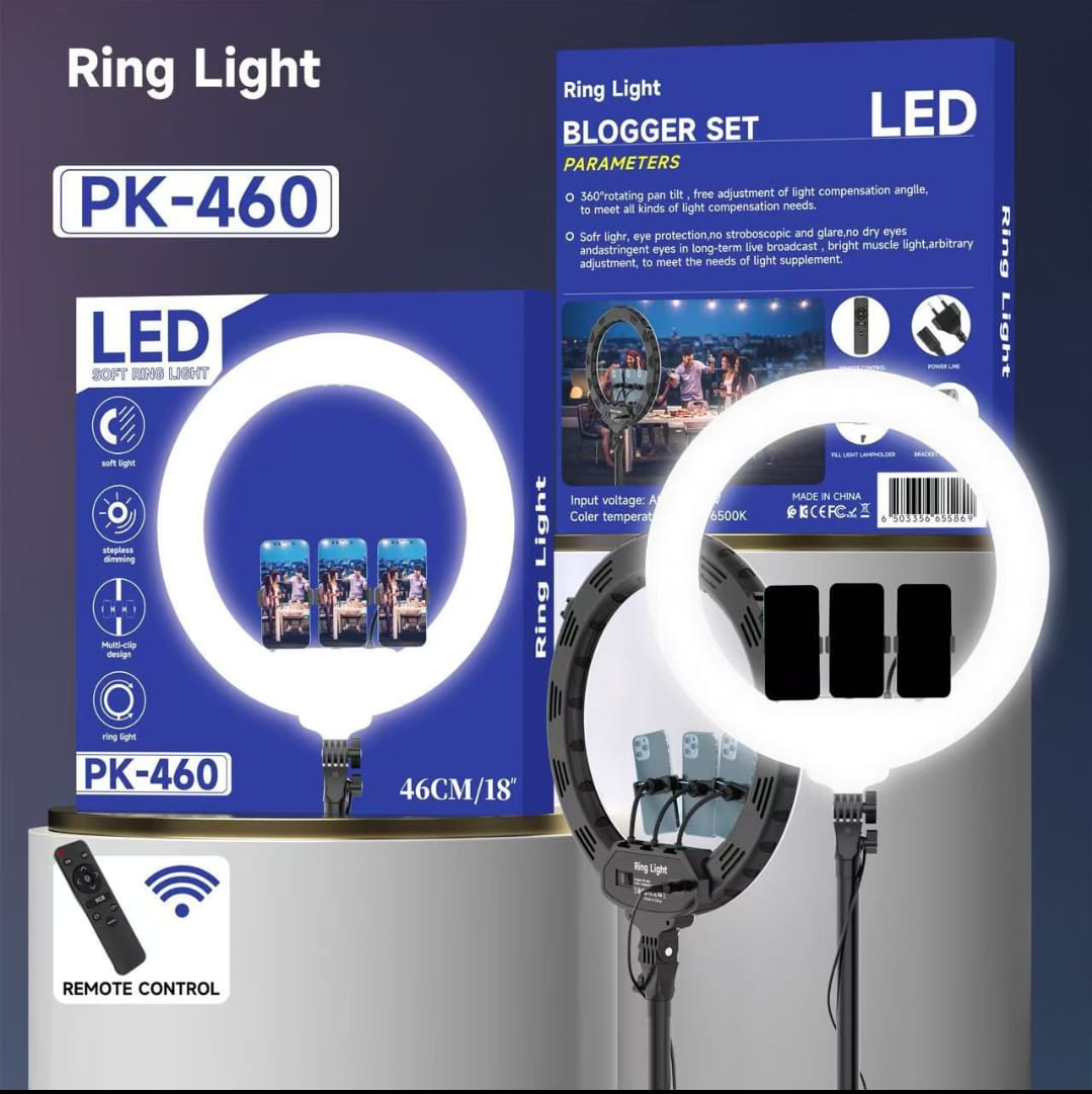 PK 460 LED soft Ring Light with Remote Control
